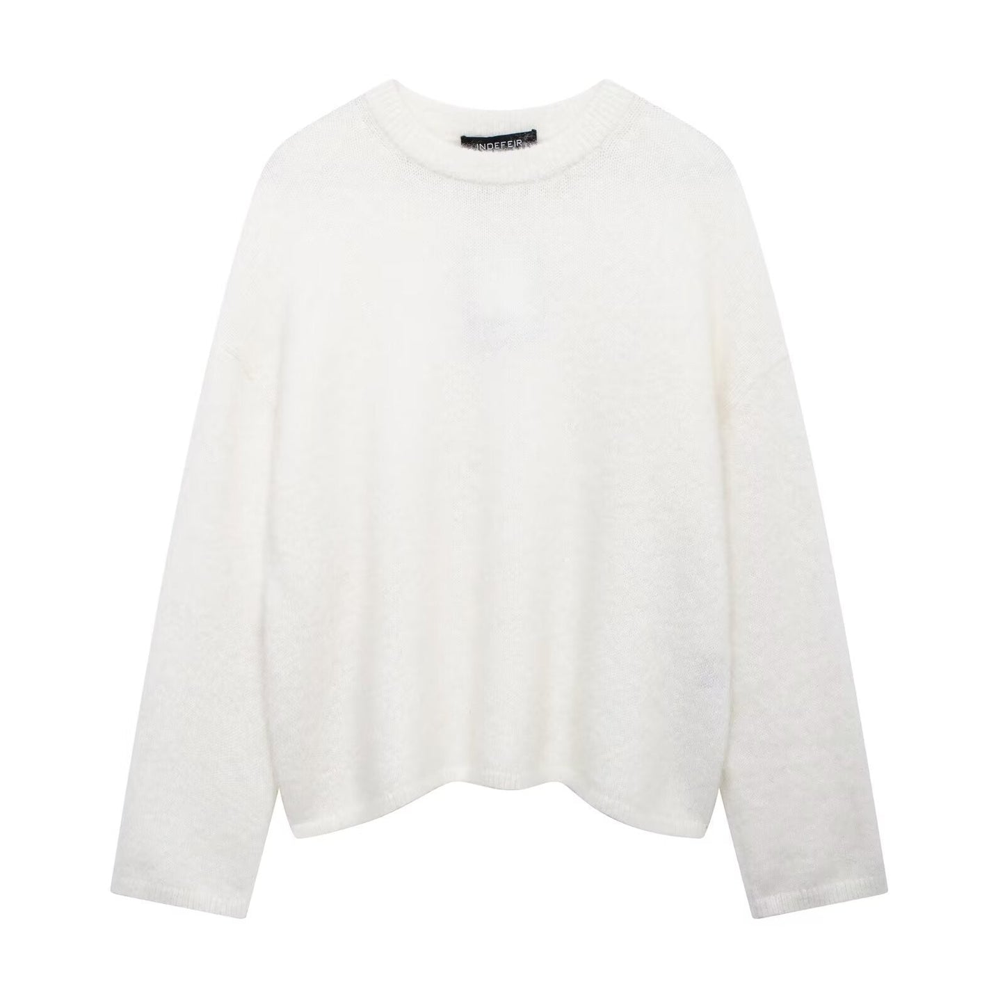 Mallory - Kobiecy swobodny sweter w miejskim stylu