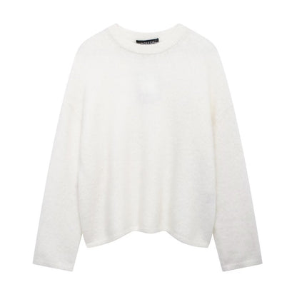 Mallory - Kobiecy swobodny sweter w miejskim stylu