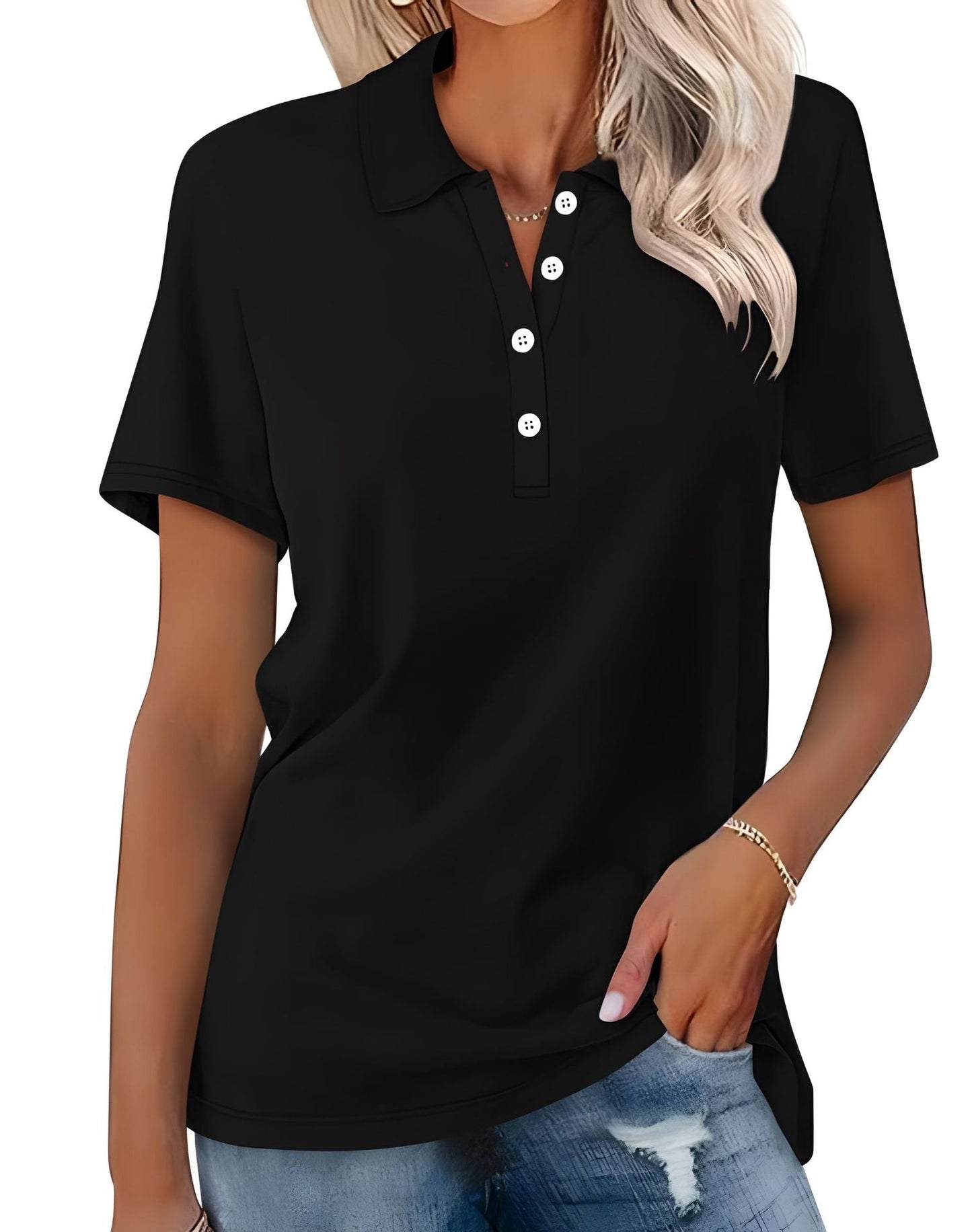 Stella - Lekka, elegancka damska koszulka polo