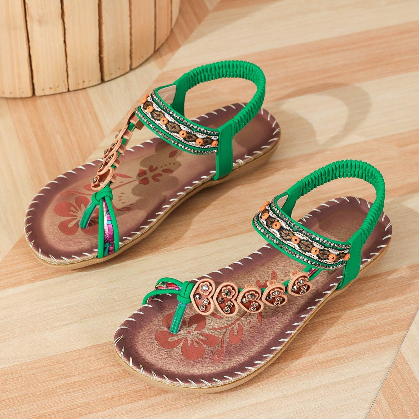 Nichole - Komfortowe damskie sandały w stylu boho