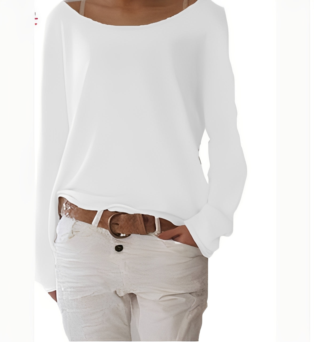 Béatrice - Sweter damski z lekkiej dzianiny