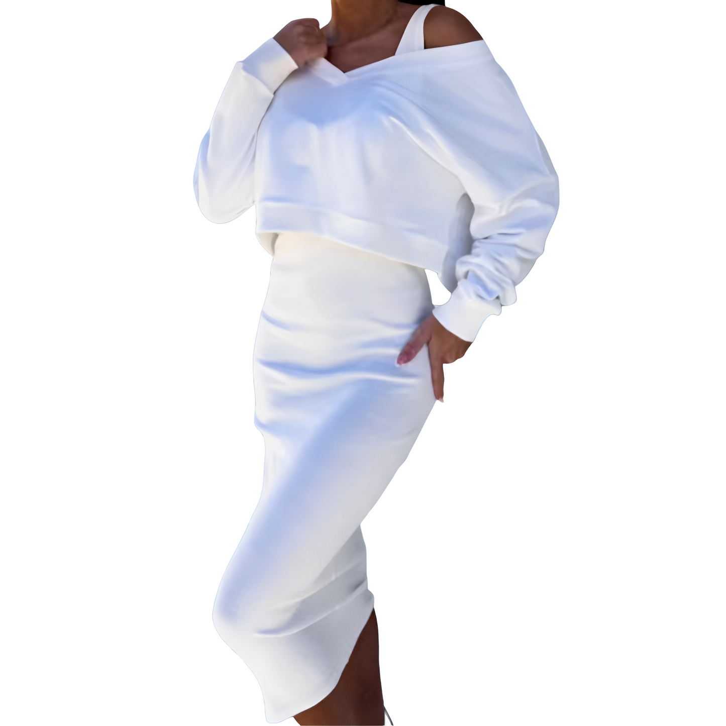 Tianna - Stilvolles Set mit Pullover und Rock für Damen