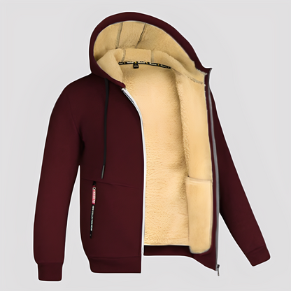 Waldo - Klasyczny hoodie z polarową podszewką dla mężczyzn