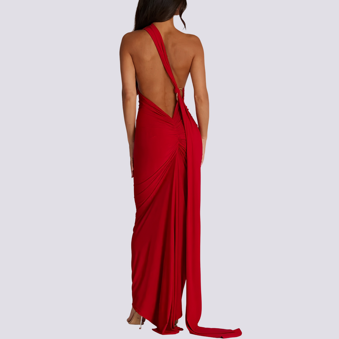 Martha - Elegancka plisowana sukienka z odkrytymi plecami dla kobiet