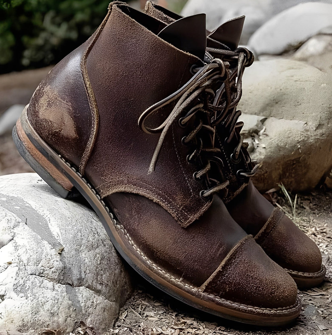 Lucrèce - Sznurowane botki vintage