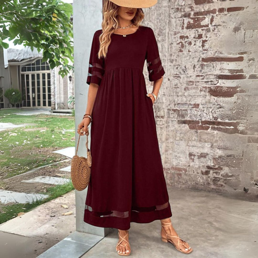 Amandine – Elegancka sukienka z efektem maskującym brzuch