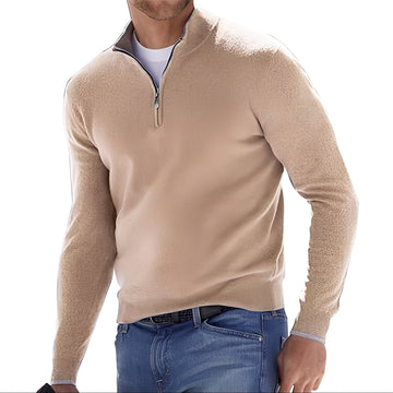 Ralph - Komfortowy męski sweter z zamkiem