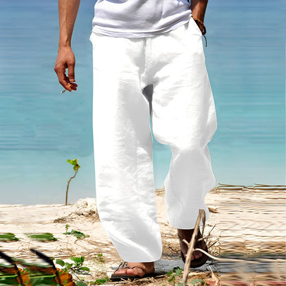 Milan - Komfortowe męskie spodnie lniane