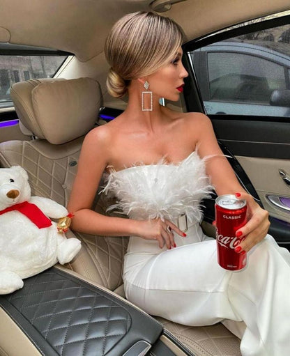 StyleLeap - Szykowny kombinezon z bandeau topem