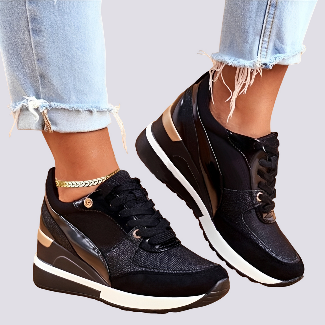 Demi - Nowoczesne Sneakersy na Platformie