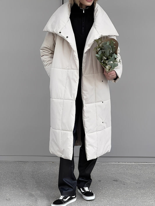 Adaline - Damska, długa, ciepła, pikowana kurtka