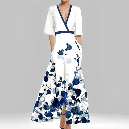 Geneviève - Stylowa sukienka w kwiaty dla kobiet