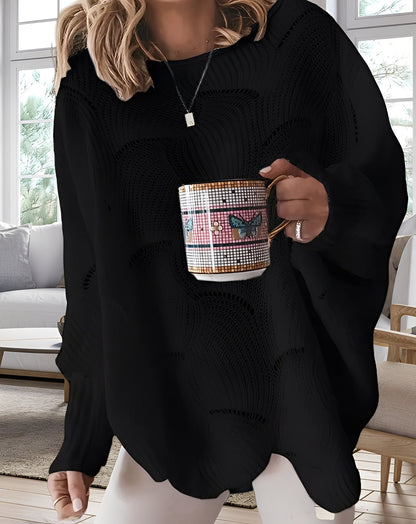 Kassandra - Modny, wycięty damski sweterek