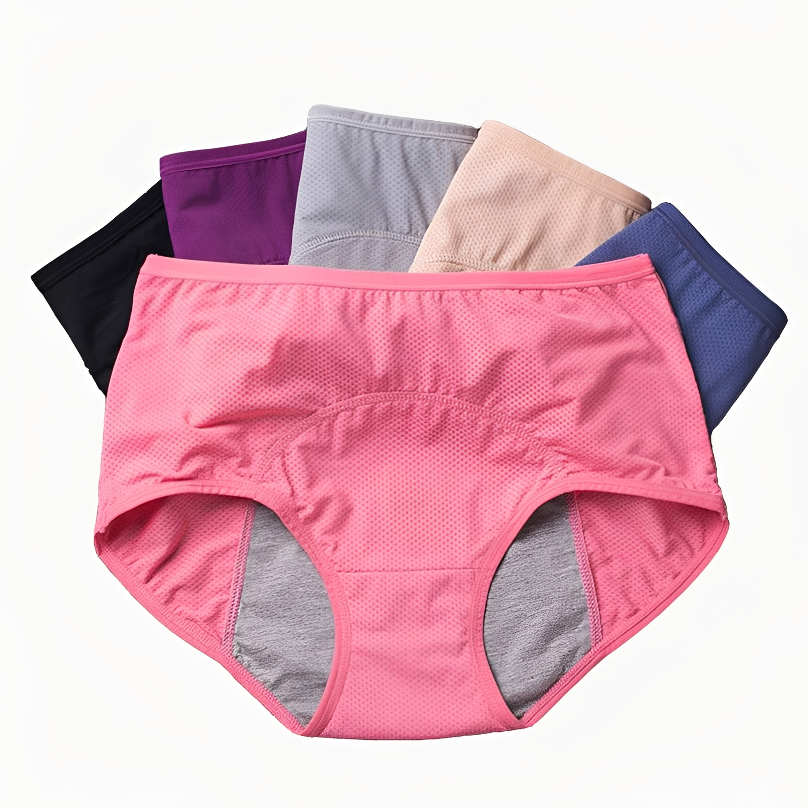 Majtki wysoki stan z zabezpieczeniem przed przeciekami dla pełnego komfortu i niezawodnej ochrony
