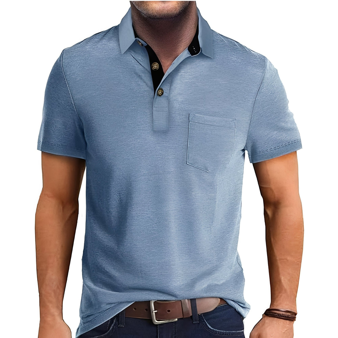 Hobbs - Luźna Polo z Krótkimi Rękawami