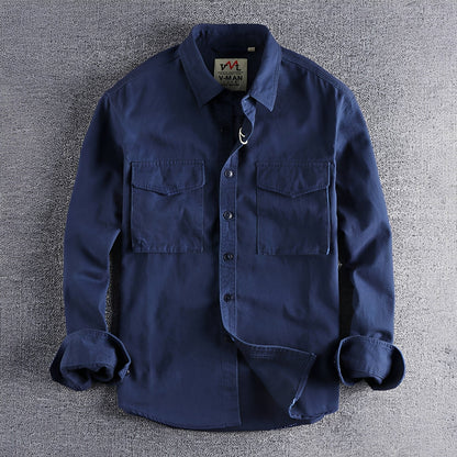 Aamiro - Męska koszula casual z długim rękawem