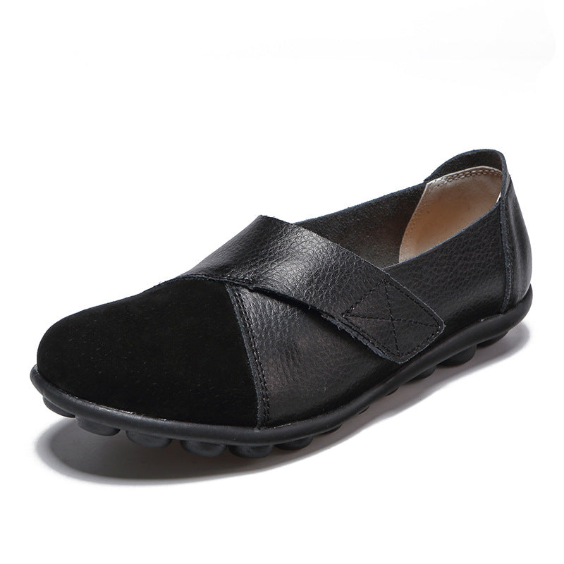 Merideth - Damskie buty na rzepy do codziennego użytku
