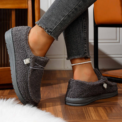 Mellony - Eleganckie płaskie buty Teddy dla kobiet