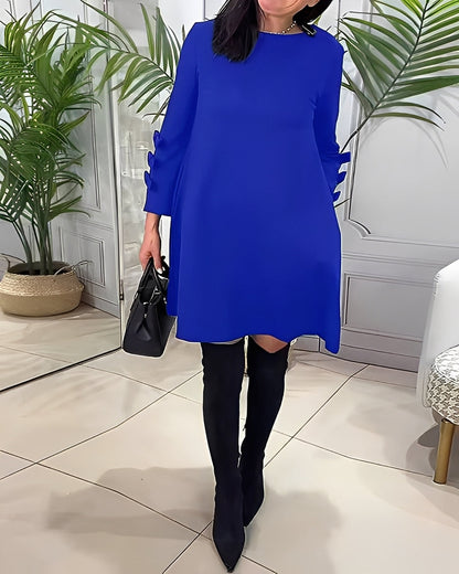 Elenora - Elegancka Sukienka z długimi rękawami dla pań