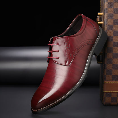 Beckham - Eleganckie Sznurowane Buty Brogu dla Mężczyzn