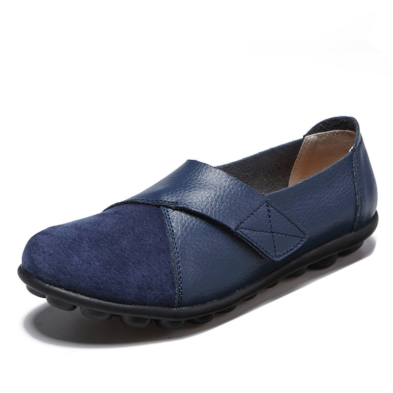 Merideth - Damskie buty na rzepy do codziennego użytku