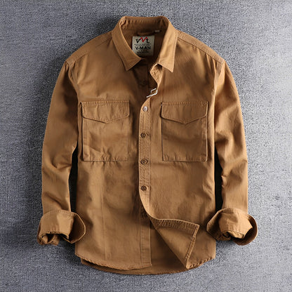 Aamiro - Męska koszula casual z długim rękawem