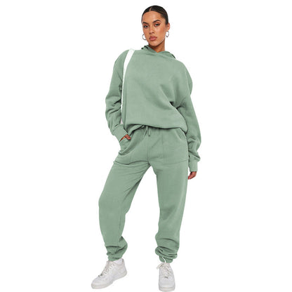 Minerva - Luźny kobiecy dres z kapturem