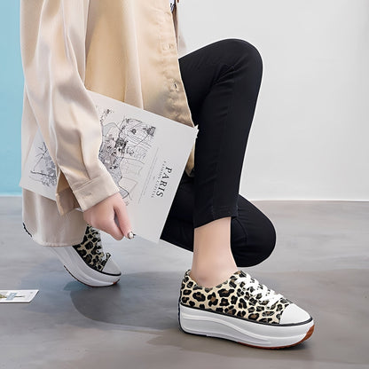 Lorayne - Damskie buty na grubej podeszwie do rekreacji