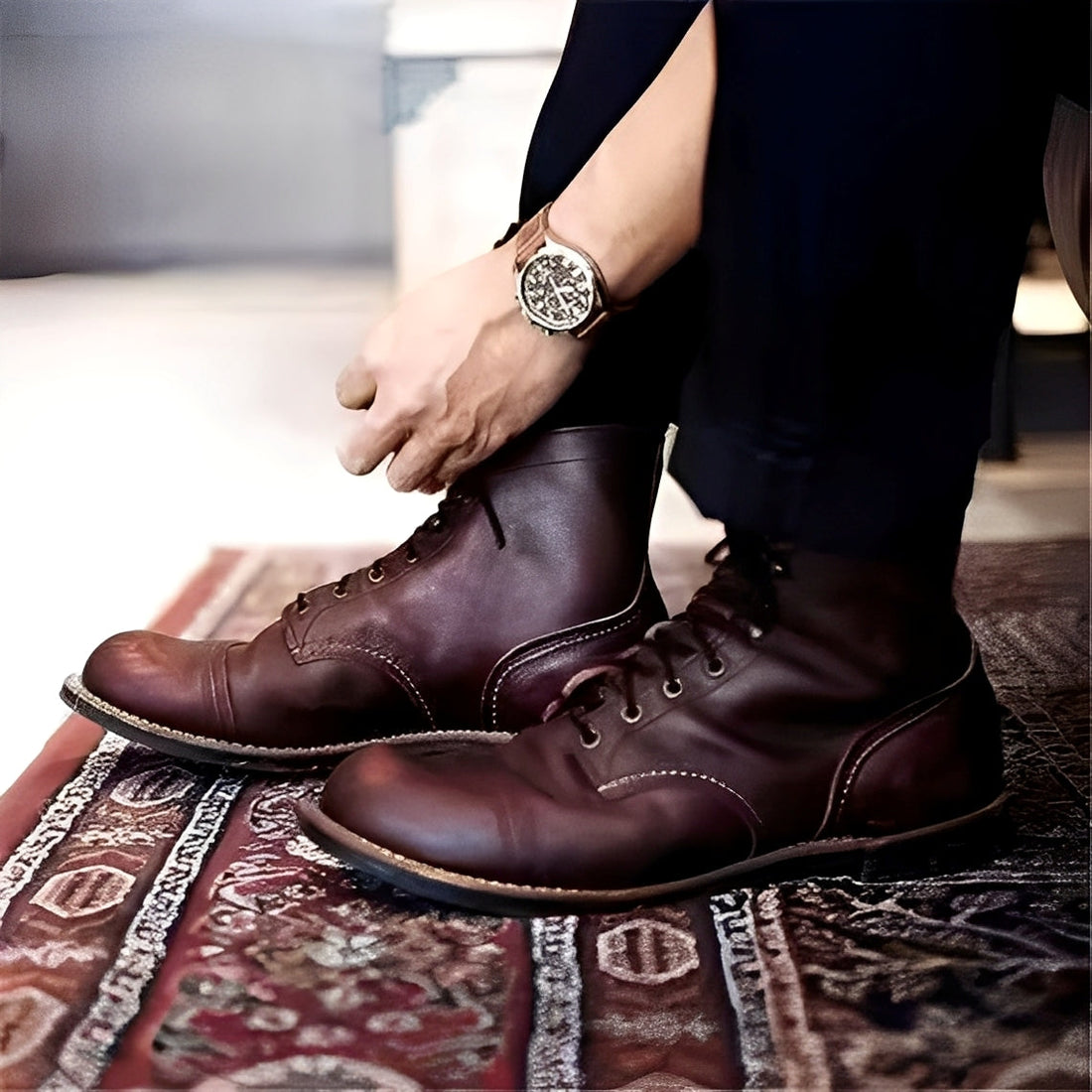Garrick - Trwałe retro buty dla mężczyzn
