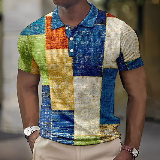 Reginald - Stylowa kolorowa męska polo