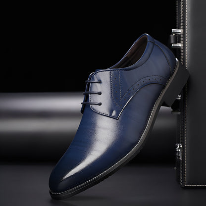 Beckham - Eleganckie Sznurowane Buty Brogu dla Mężczyzn