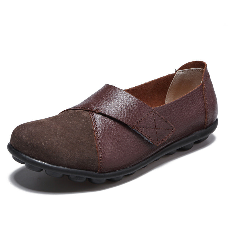 Merideth - Damskie buty na rzepy do codziennego użytku