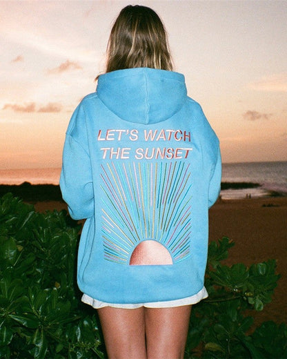 Jaquelyn - Modny, luźny damski hoodie z nadrukiem