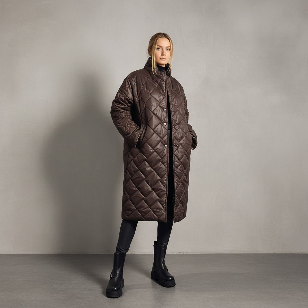 Beverly - Elegancka, luźna damska kurtka puchowa