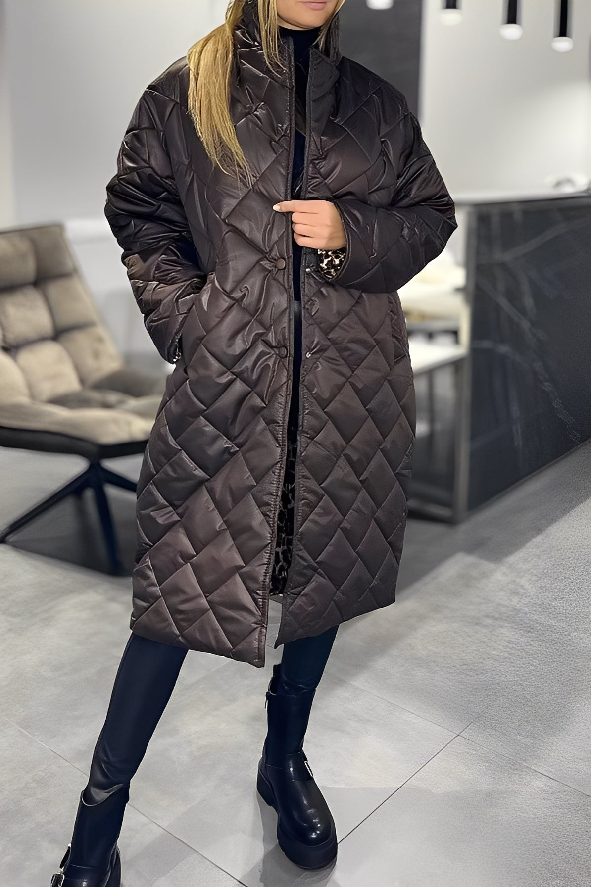 Beverly - Elegancka, luźna damska kurtka puchowa