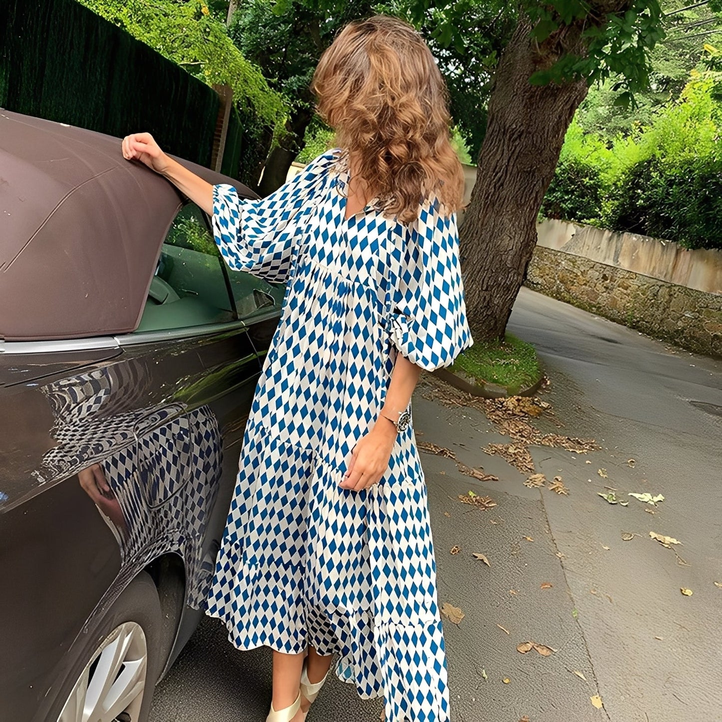 Irénée - Elegancka sukienka boho dla kobiet