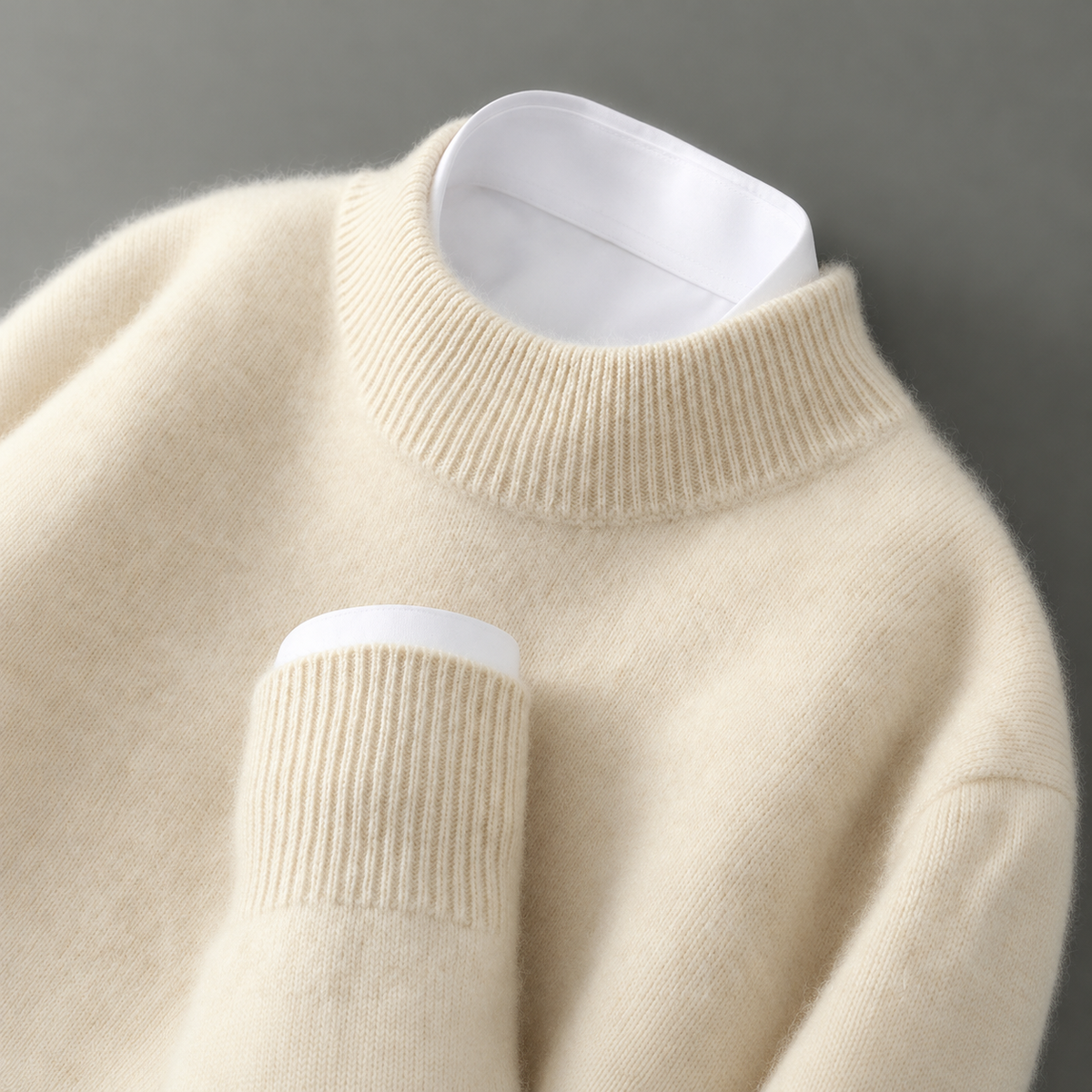 Wayne - Retro gruby pullover dla mężczyzn