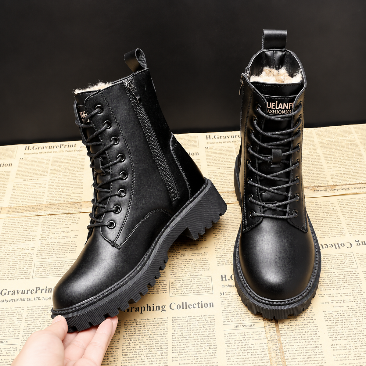 Delphine – Czarne Buty Zimowe