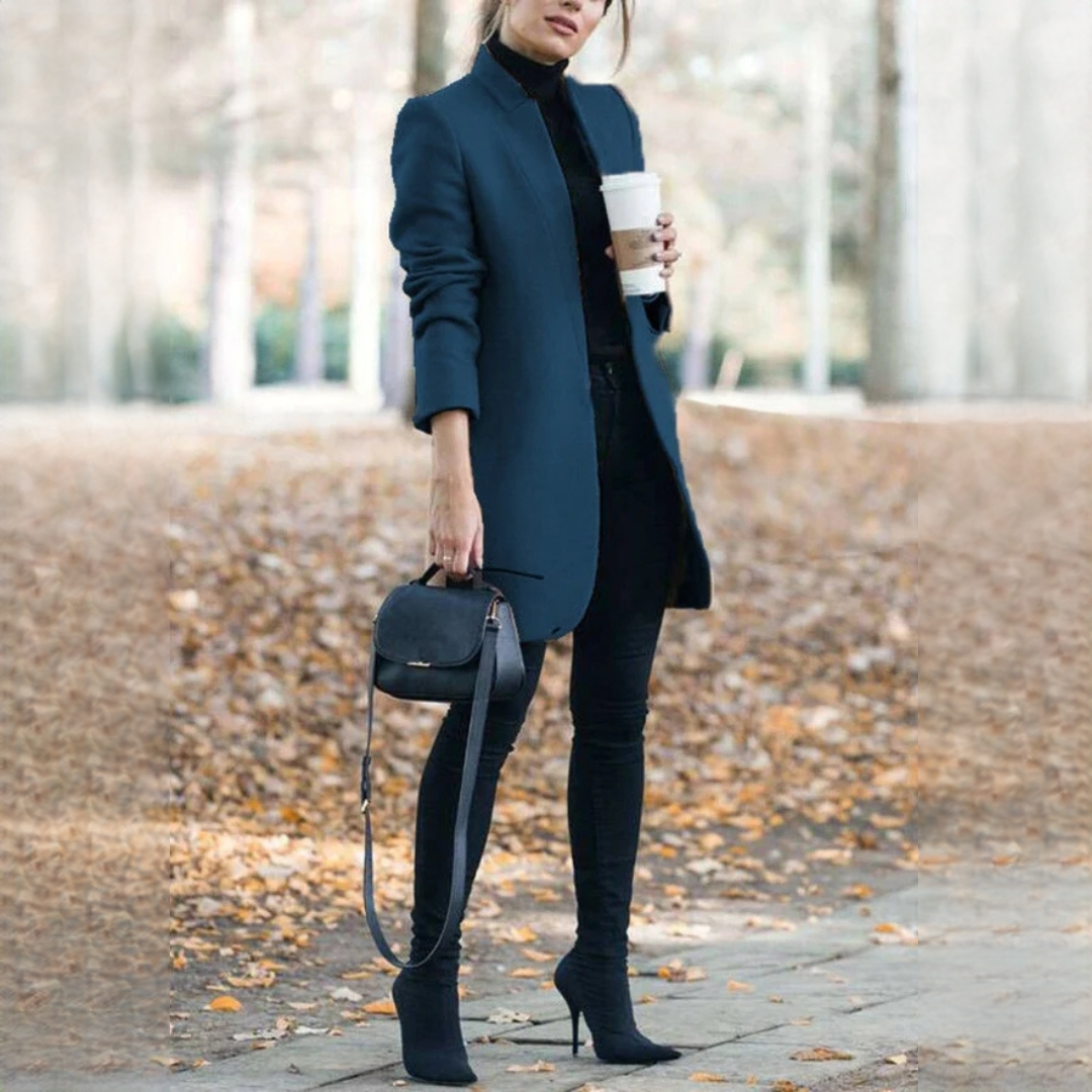 Savannah - Elegancki długi blezer