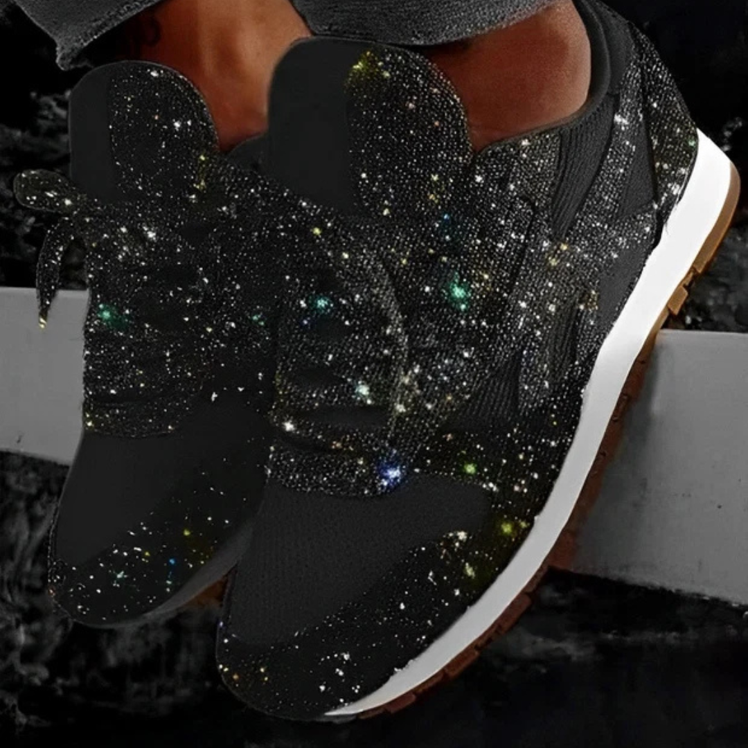Ross - Stylowe błyszczące sneakersy