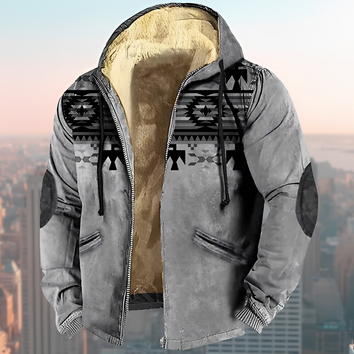 Laszlo - Bluza z kapturem w stylu vintage