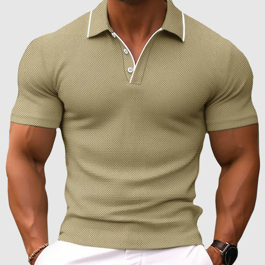 Jaren - Luźny Slim-Fit Poloshirt dla Mężczyzn