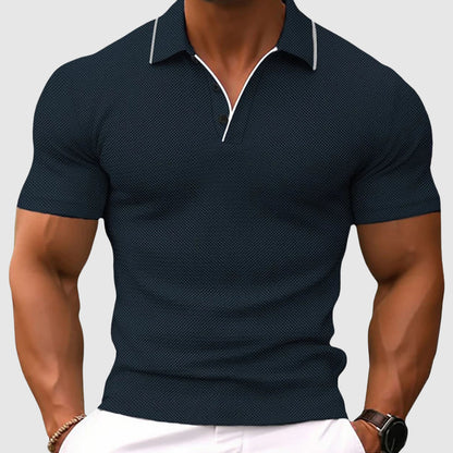 Jaren - Luźny Slim-Fit Poloshirt dla Mężczyzn