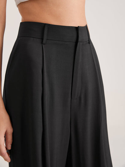 Nadia – Faltvorderhose z wysokim stanem