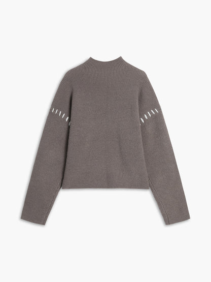 Theresa – Duży sweter z golfem