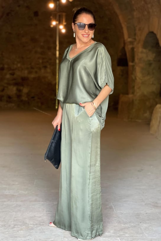 Brittany - Elegantes Satin-Set