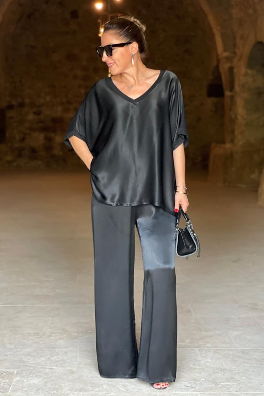 Brittany - Elegantes Satin-Set