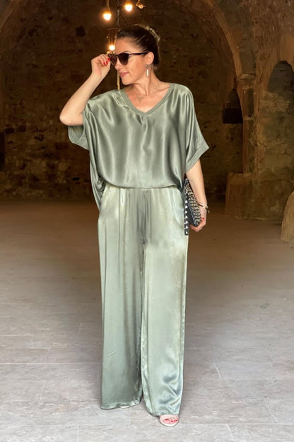 Brittany - Elegantes Satin-Set