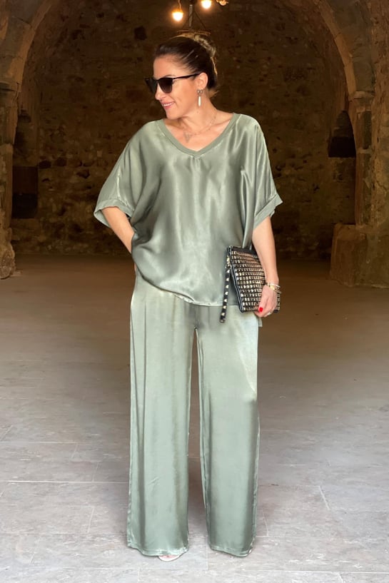 Brittany - Elegantes Satin-Set