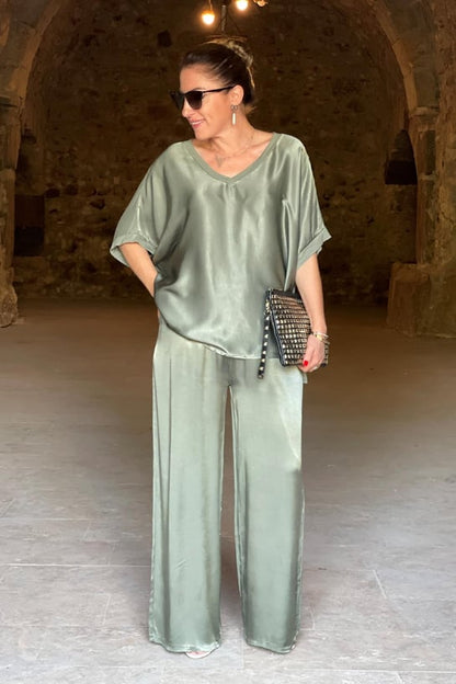 Brittany - Elegantes Satin-Set